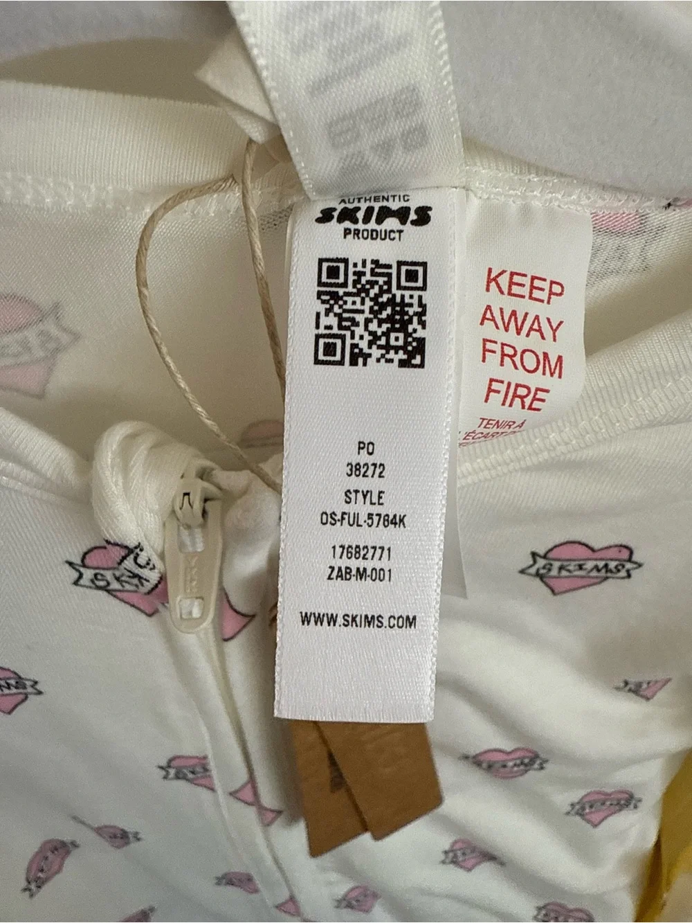 SKIMS BABY VALENTINE PAJAMAS